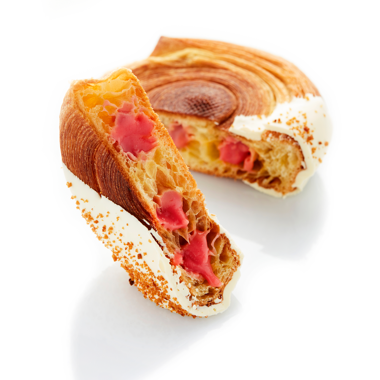 Strawberry and white chocolate swirl