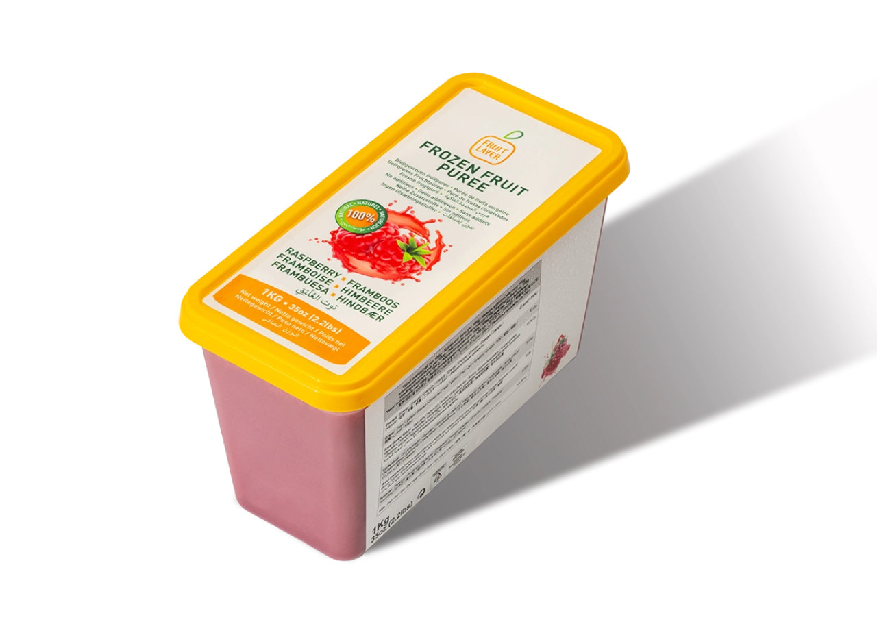 Fruitlayer raspberry frozen fruit puree