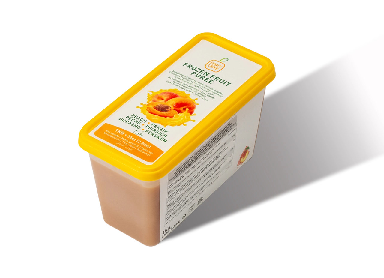 Fruitlayer peach frozen fruit puree
