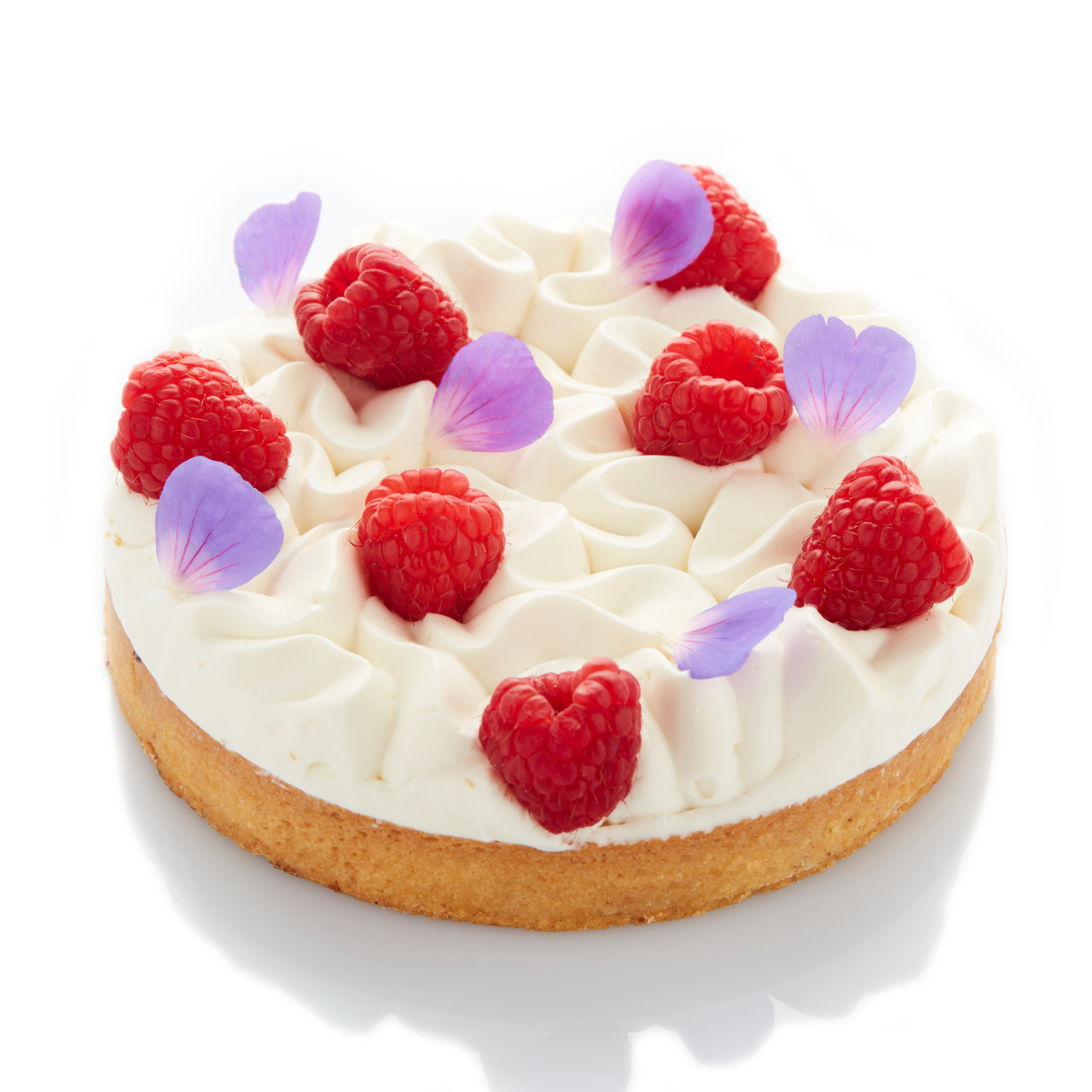 Raspberry and vanilla tartelette